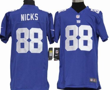 Nike youths Game Jersey New York Giants 88 Hakeem Nicks Blue